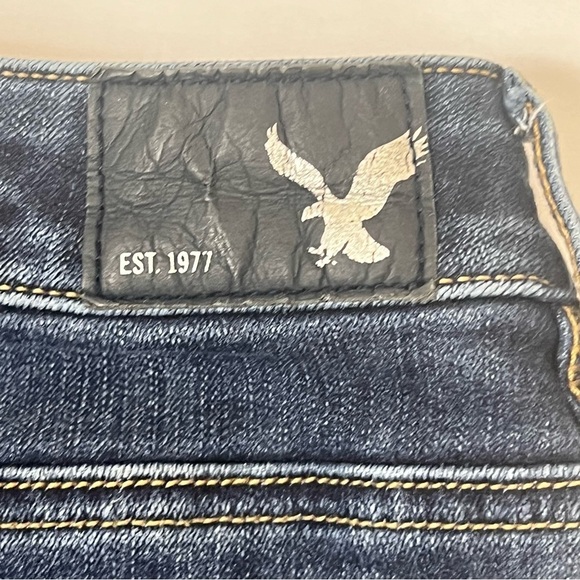 American Eagle Jeans Womens Size 6 360 Super Stretch High Rise Jegging Blue - Picture 8 of 12
